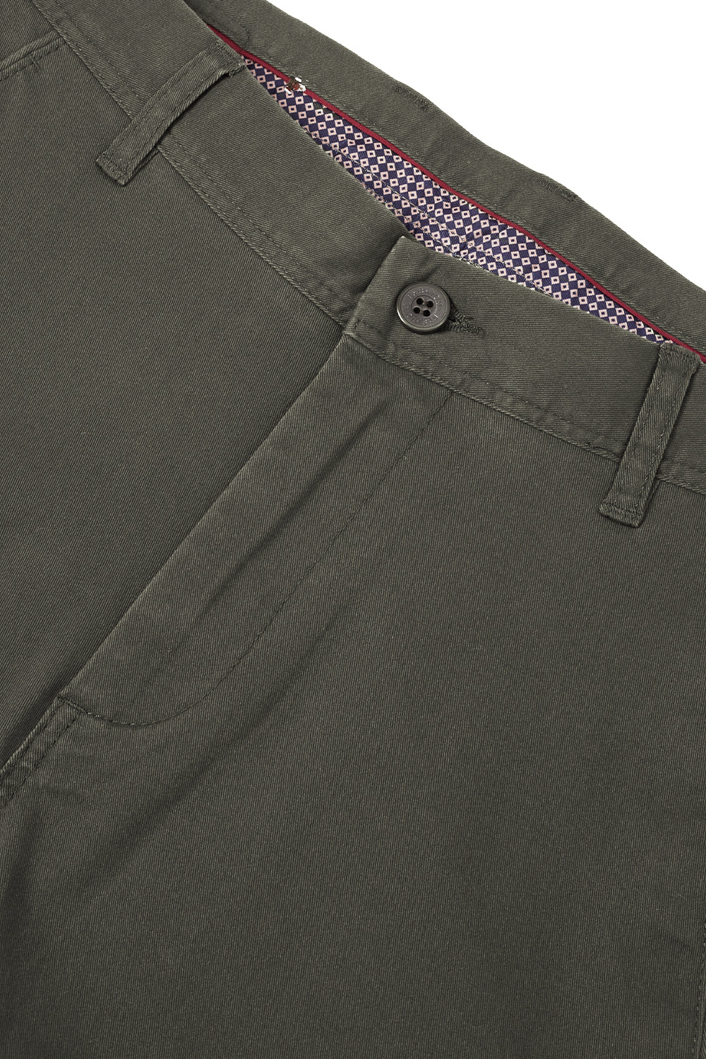Straight Leg Chinos Trousers for Business Casual