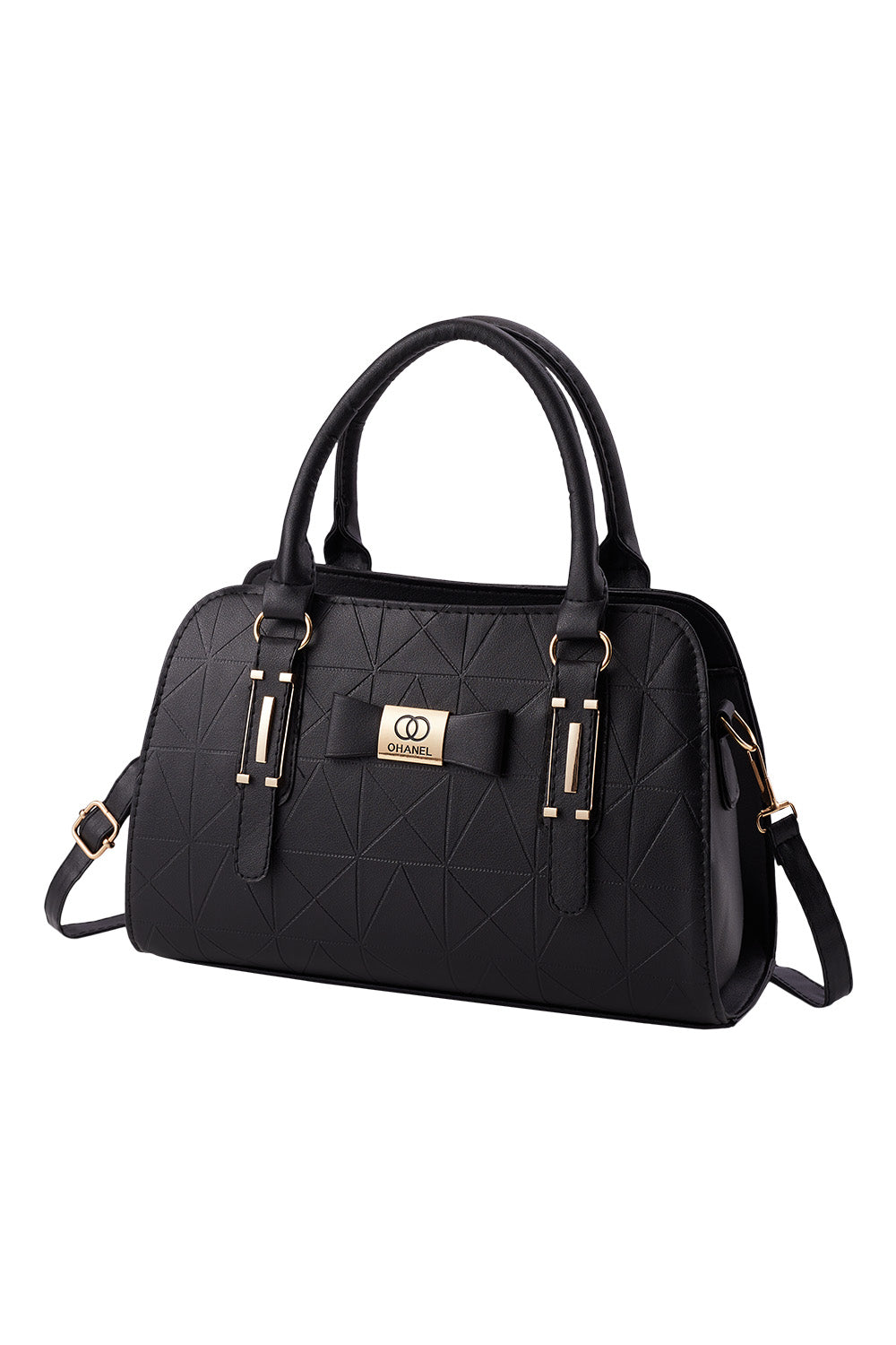 Bowknot Shoulder Tote Bag with PU Leather