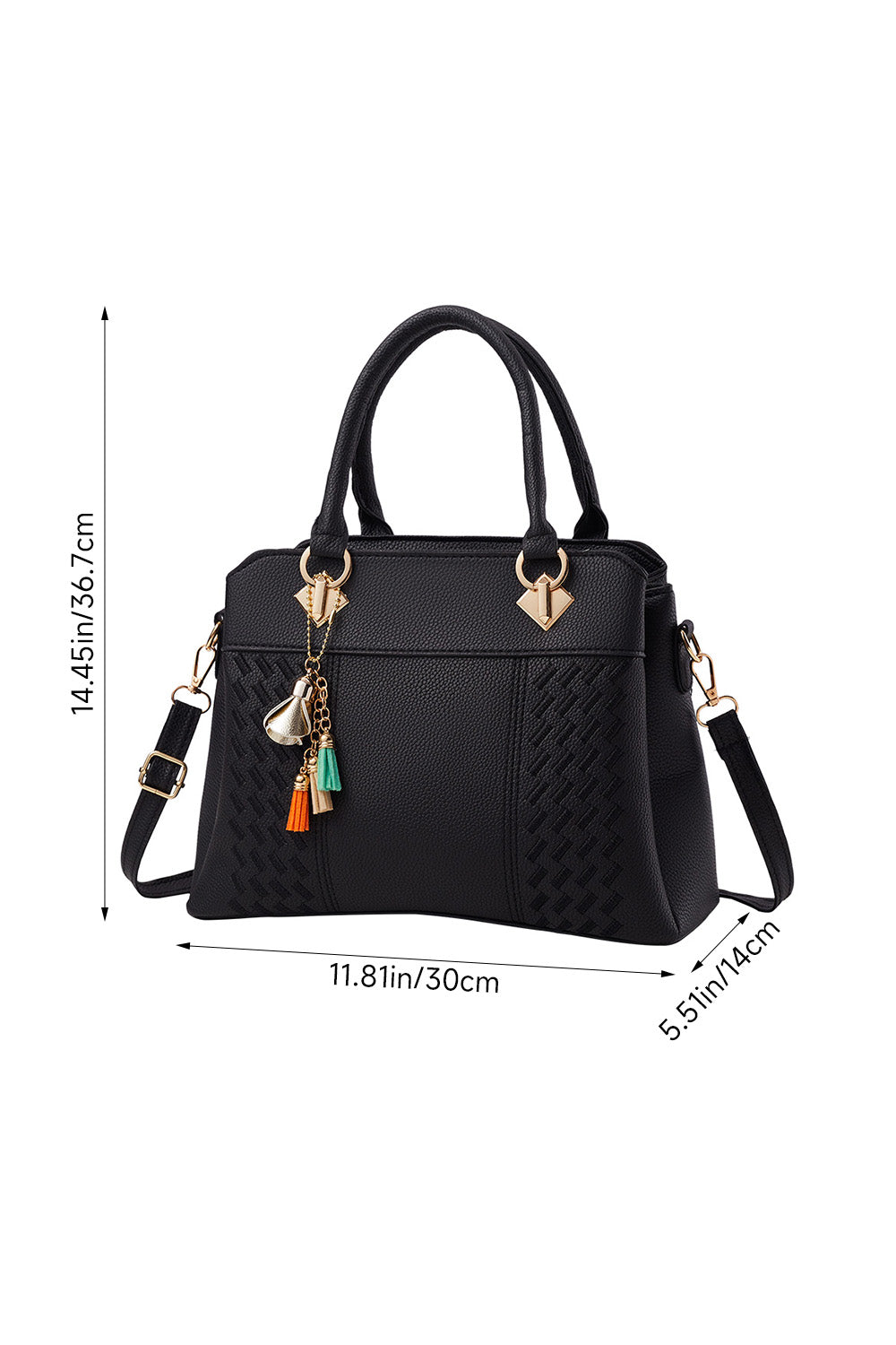 Large-capacity Tote Shoulder Bag with PU Leather