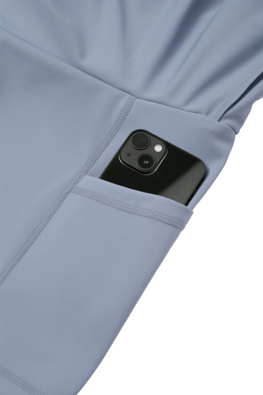 High - waisted Pleated Mini Skirt in Skort Style