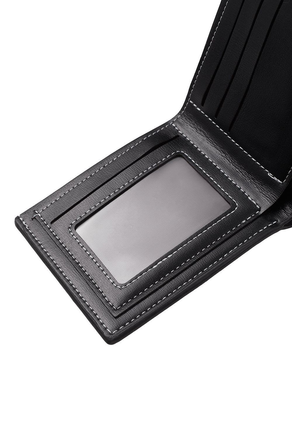 Leather Bi - fold Wallet in Short - horizontal