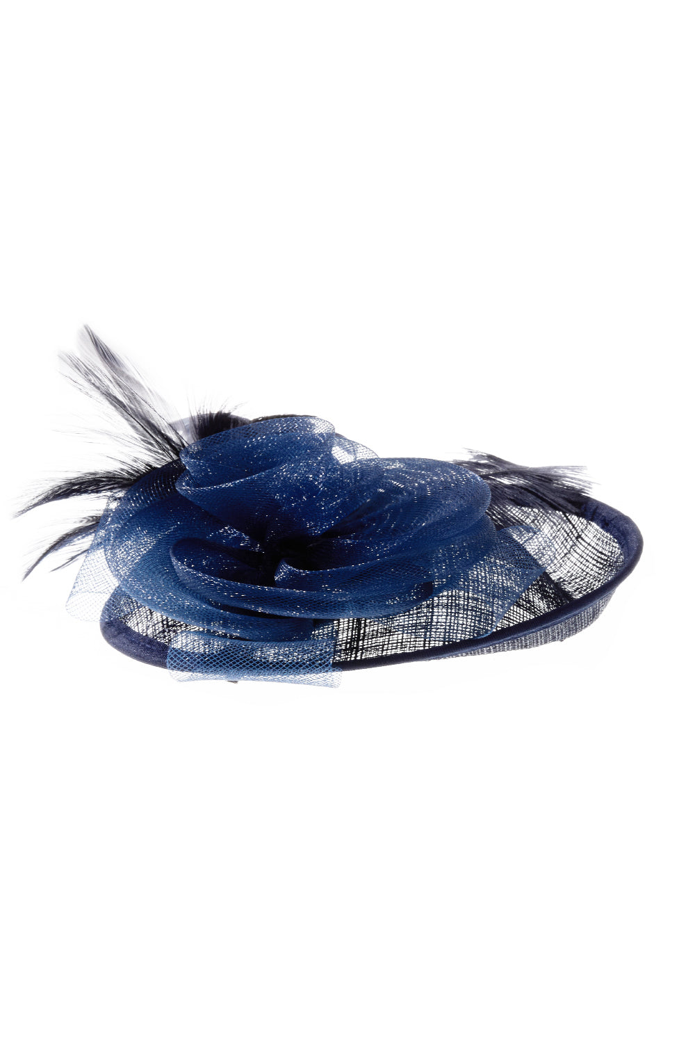 Feather Flower Mesh Fascinator