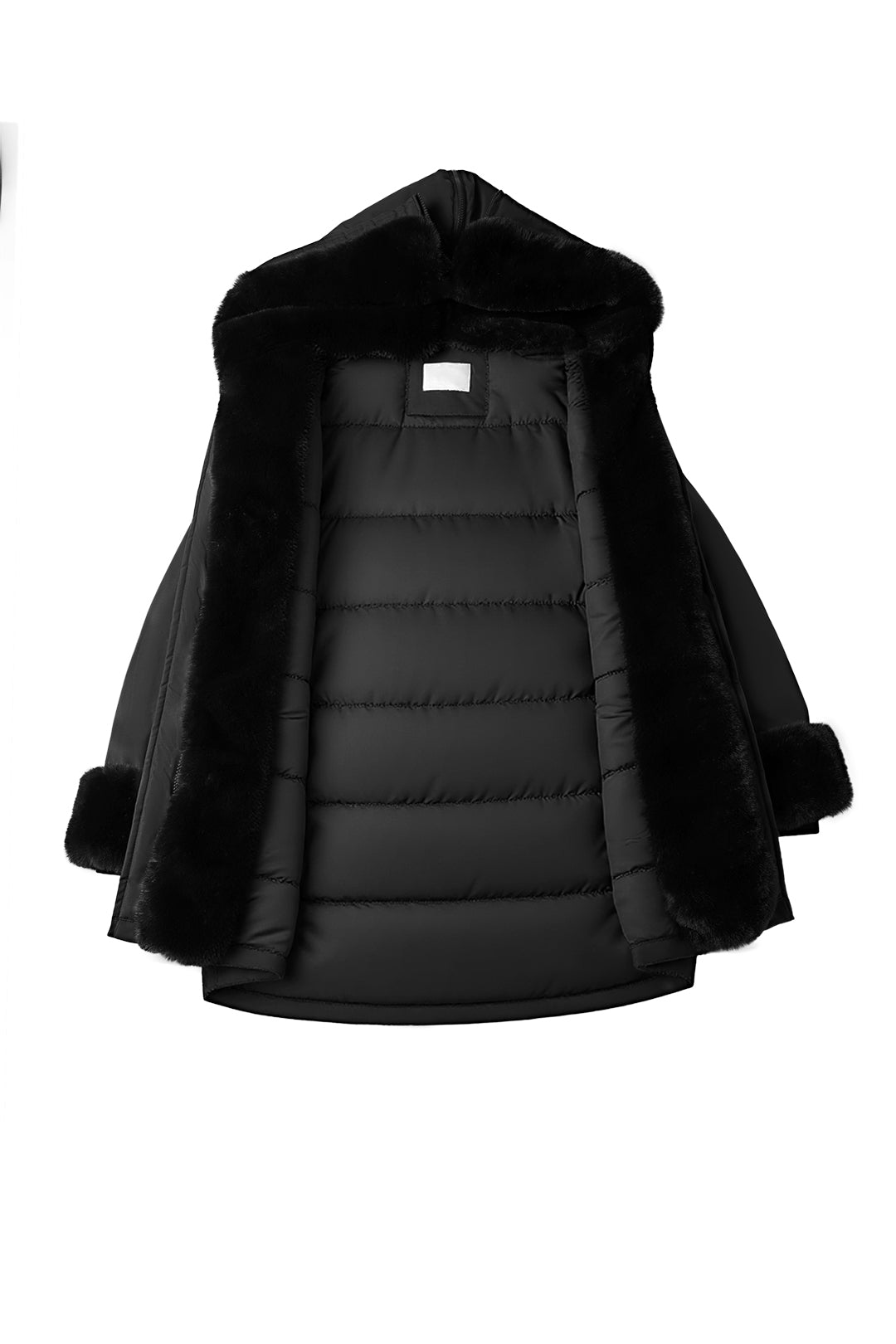 Hooded long sleeve warm nipped waist coat