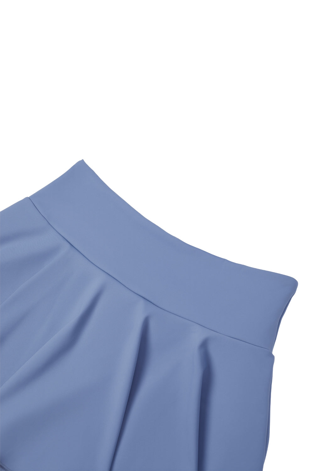 High - waisted Pleated Mini Skirt in Skort Style