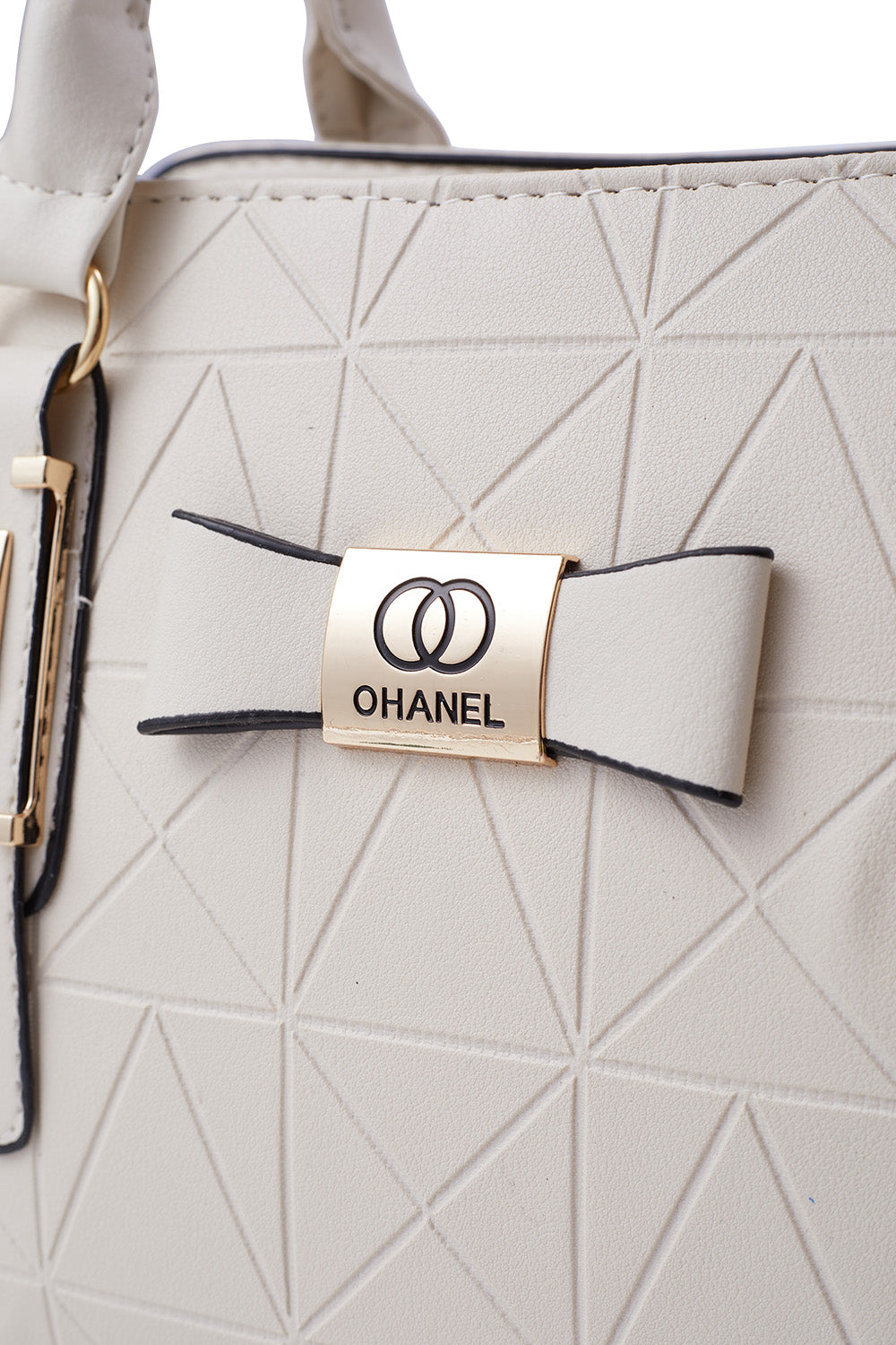 Bowknot Shoulder Tote Bag with PU Leather