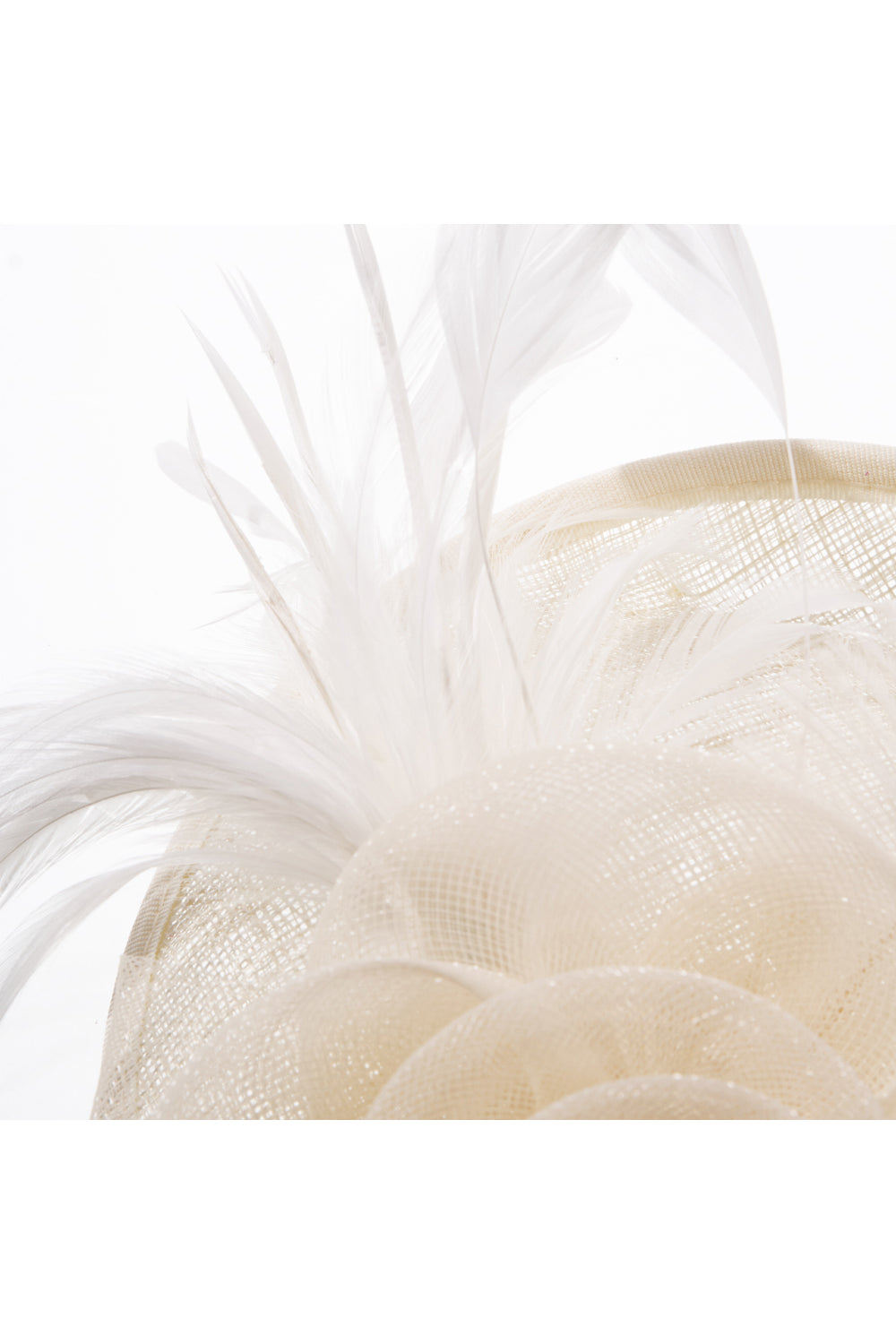 Feather Flower Mesh Fascinator