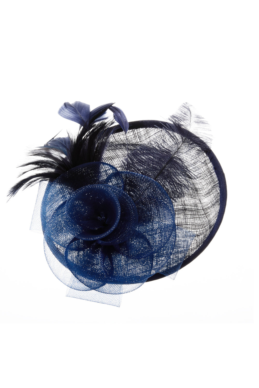 Feather Flower Mesh Fascinator