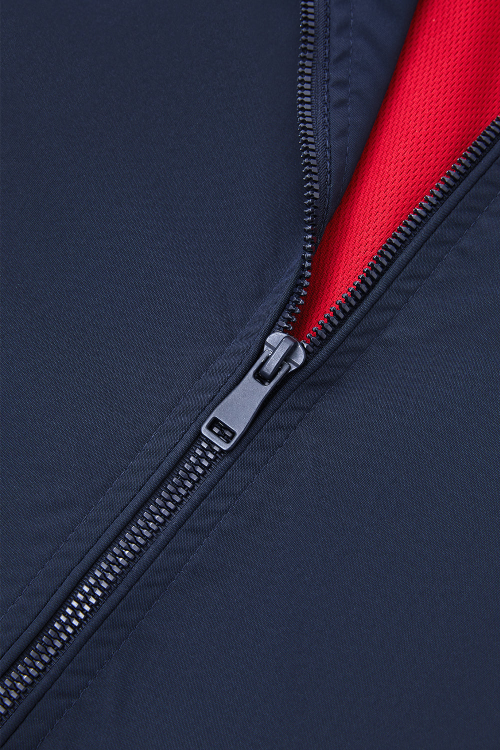 Bomber Jacket with Zipper and Windproof Design