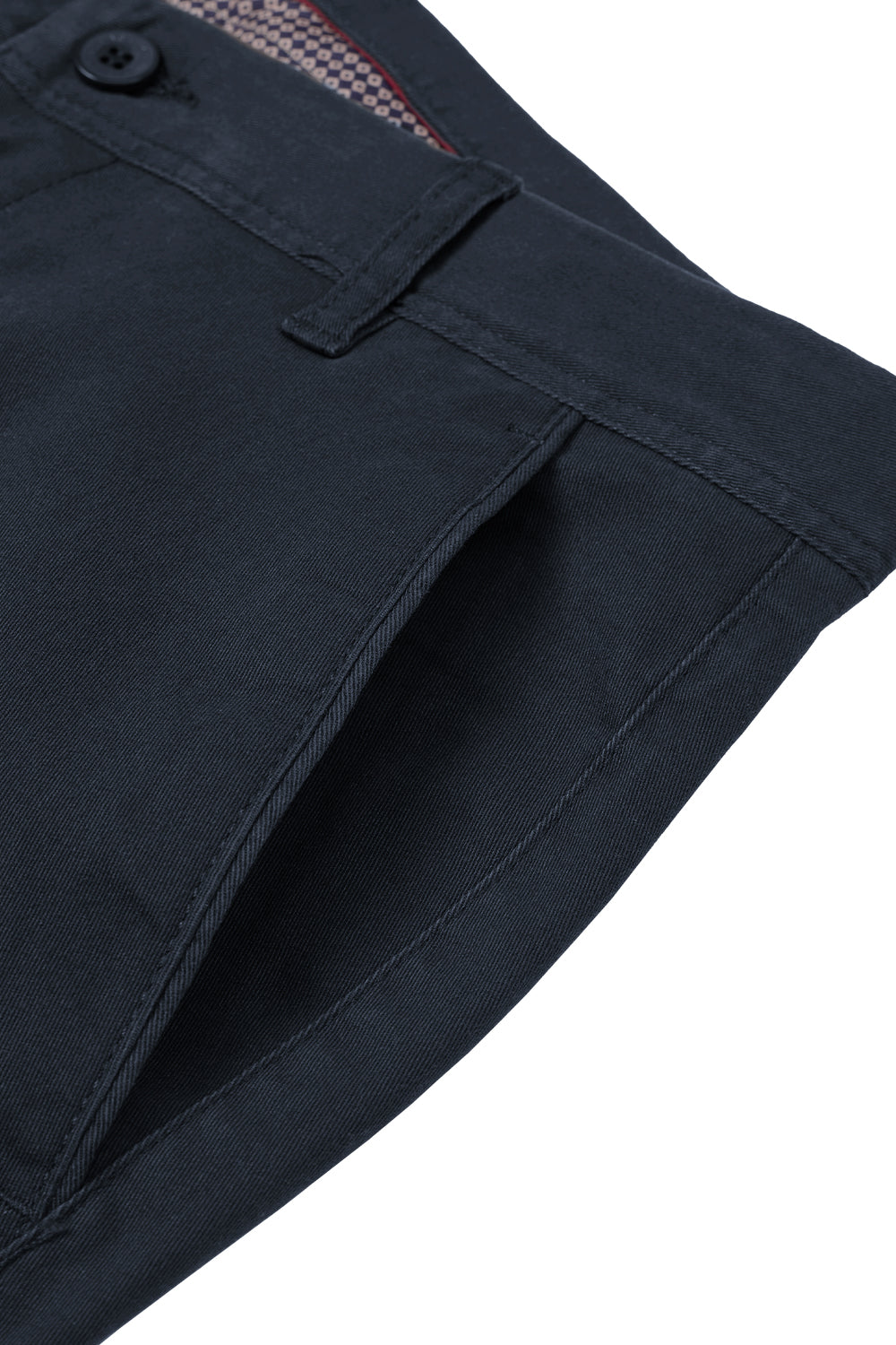 Straight Leg Chinos Trousers for Business Casual