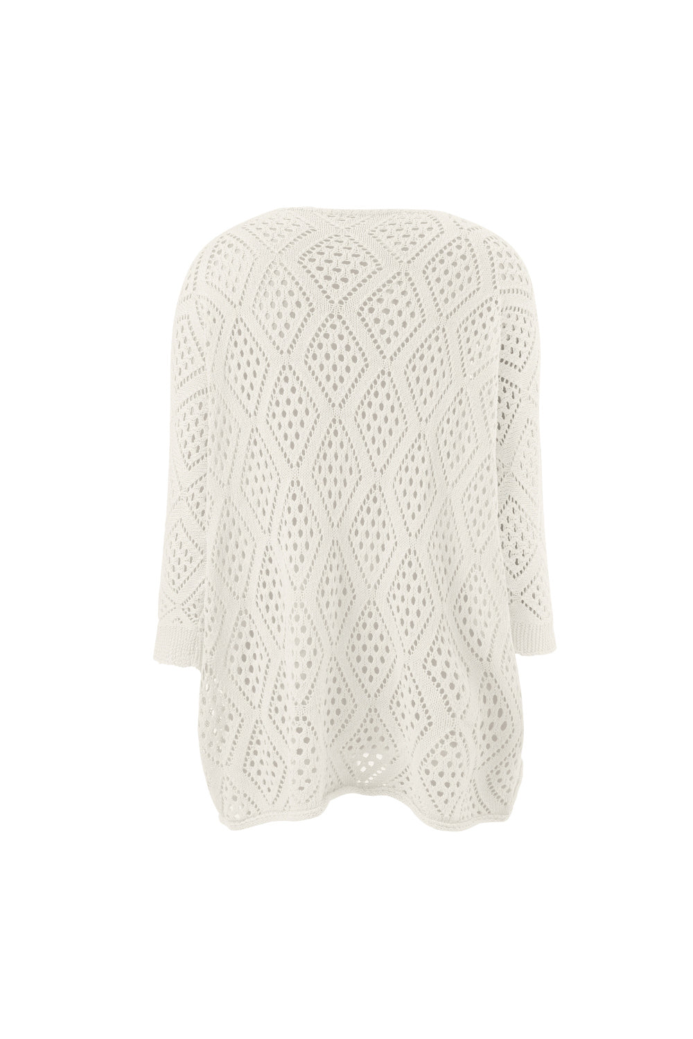 Solid Color Cutout Knit Top