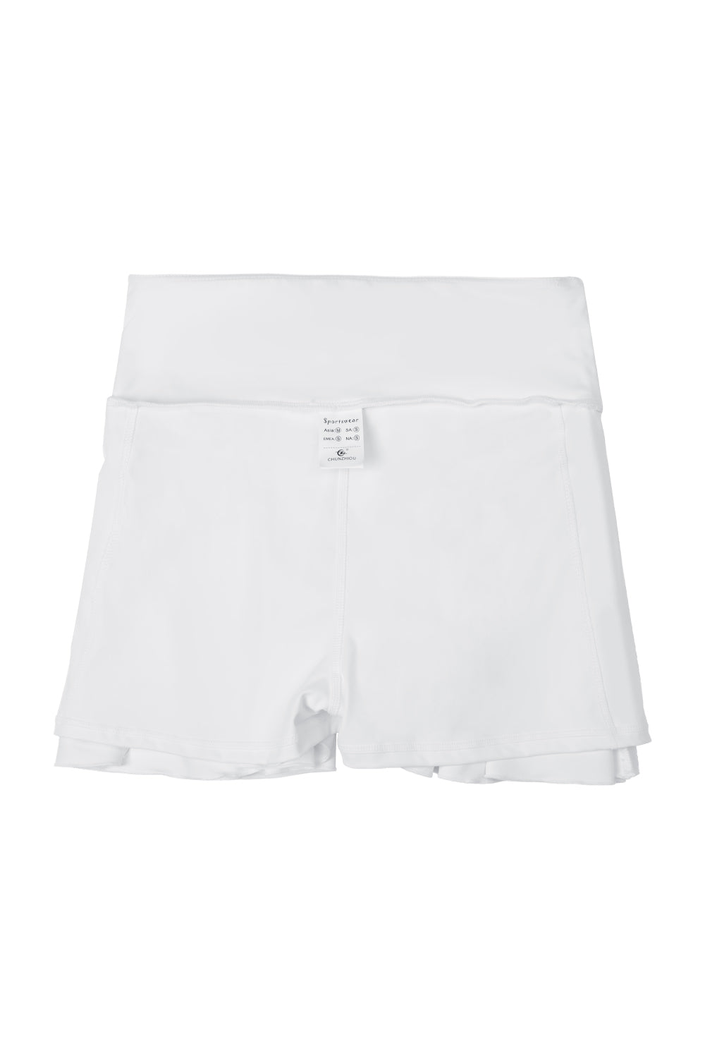 High - waisted Pleated Mini Skirt in Skort Style