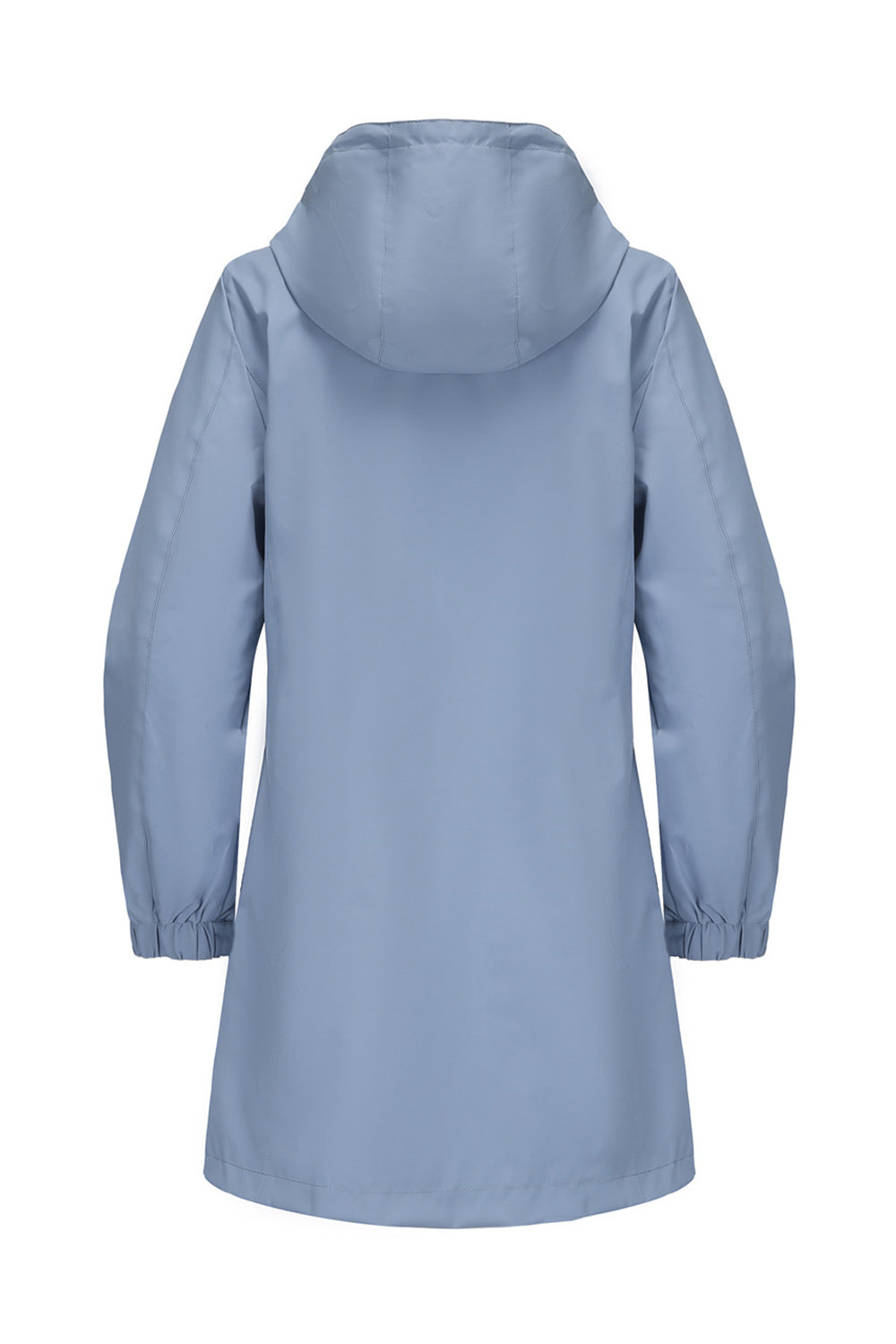 Windproof Trench Coat with Detachable Hood