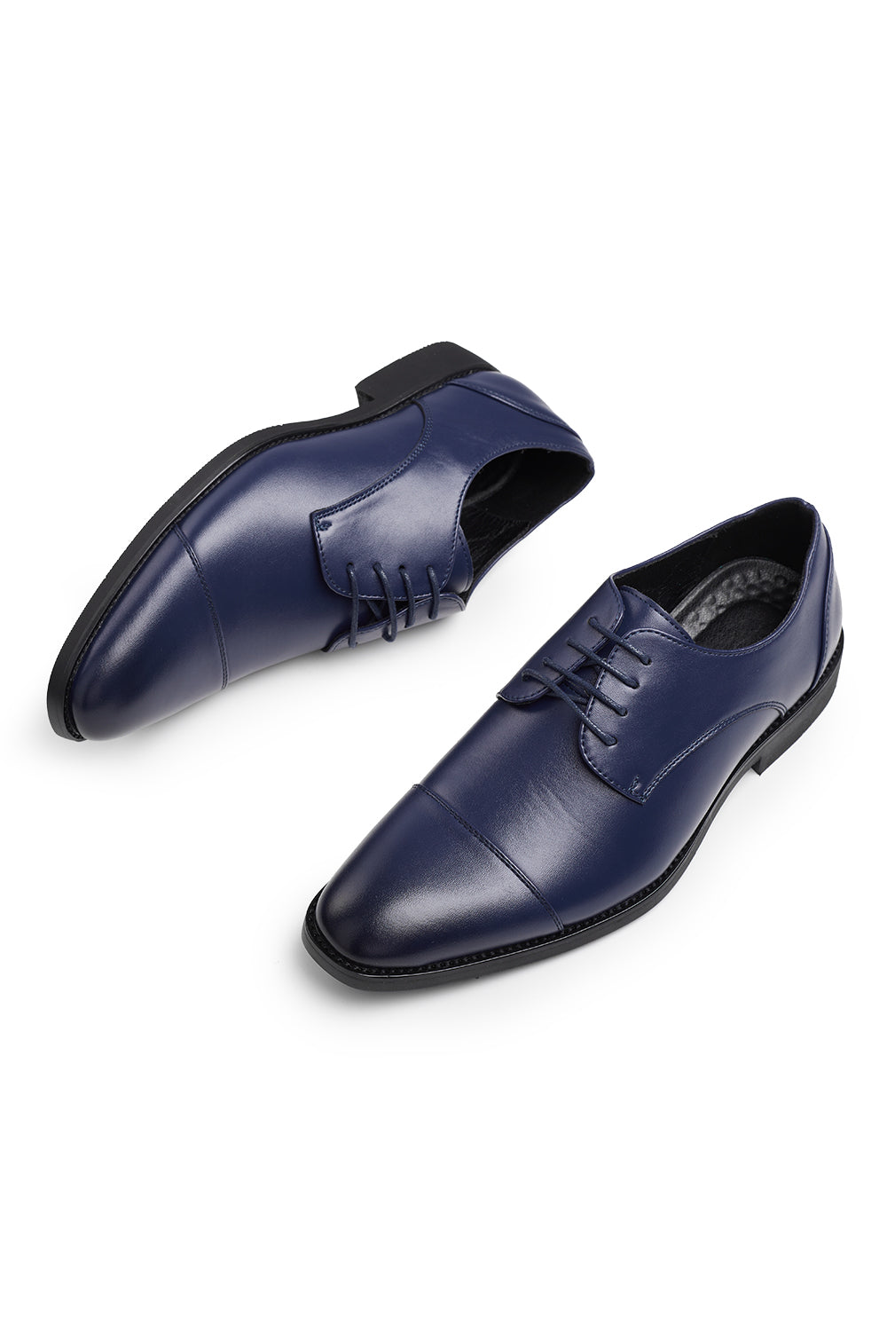 Dress Shoes in PU Leather with Pointed Toe Lace - up