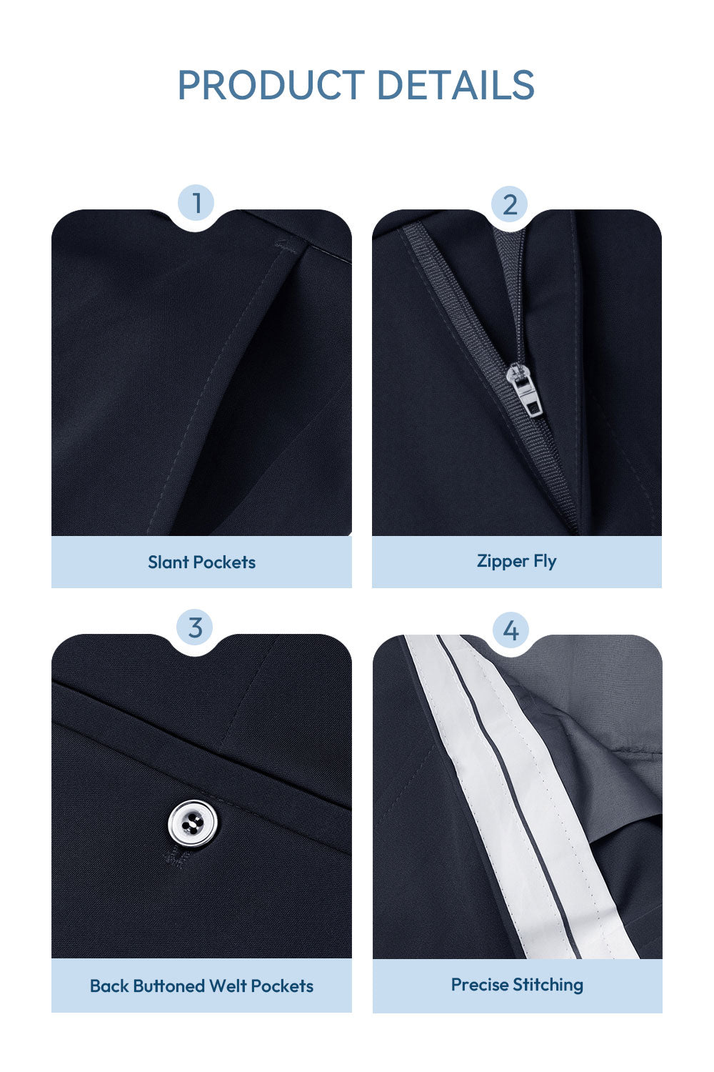 Casual Trousers in Loose Style with Hanging Sense