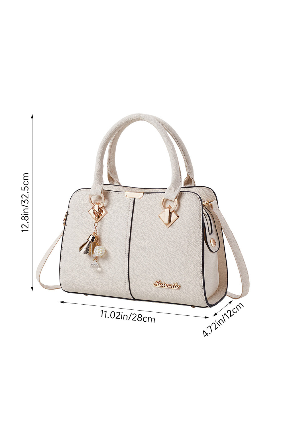 Fashionable Shoulder Tote Bag with Smooth PU Leather Material