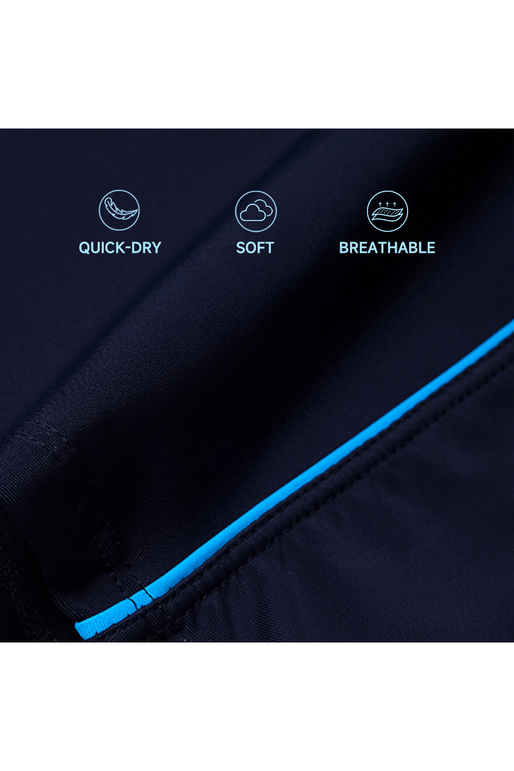 Men's Swim Shorts with Side Colorful Lines