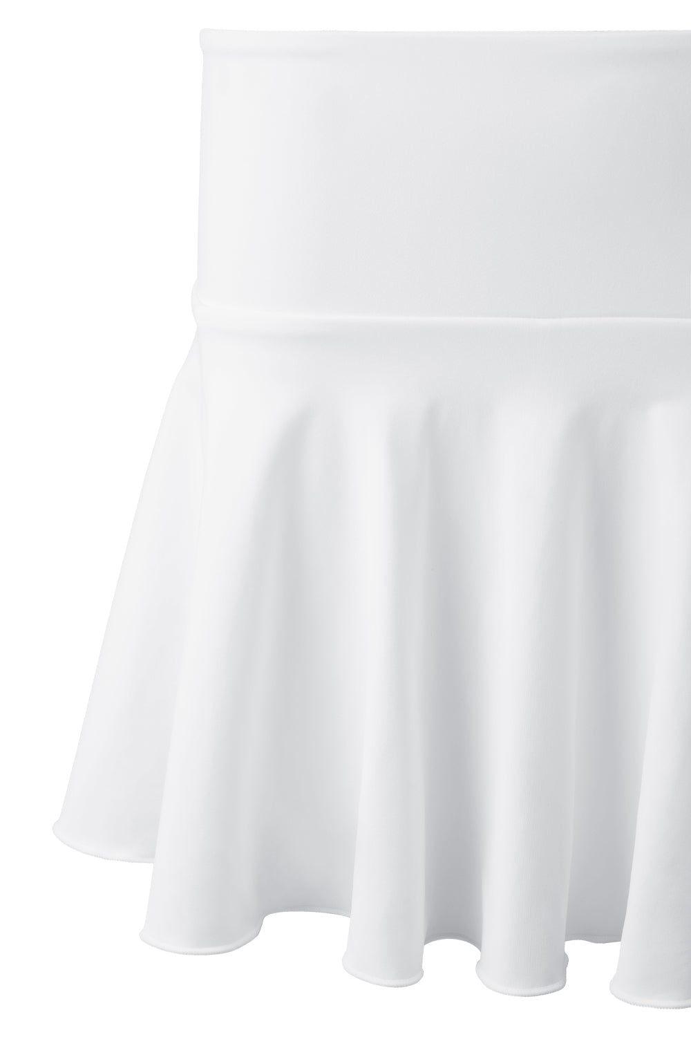 High - waisted Pleated Mini Skirt in Skort Style