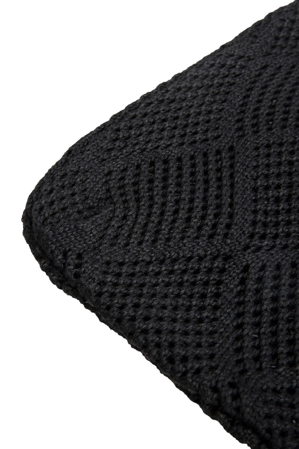 Knitted Shoulder Bag Hollow Tote Bag Handbag