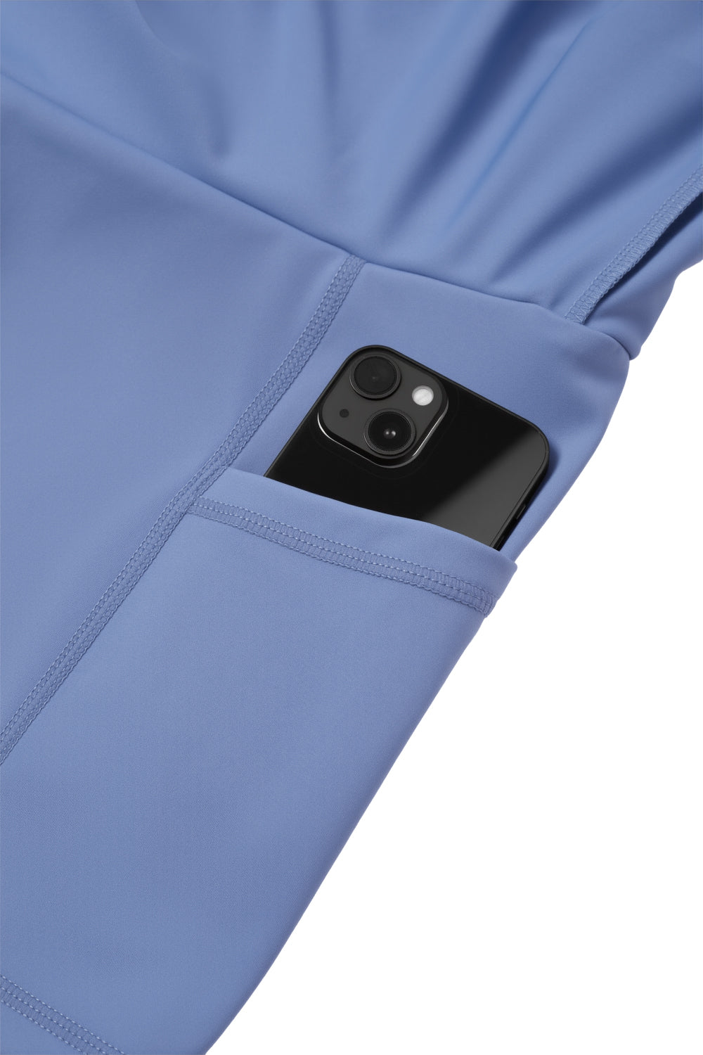 High - waisted Pleated Mini Skirt in Skort Style