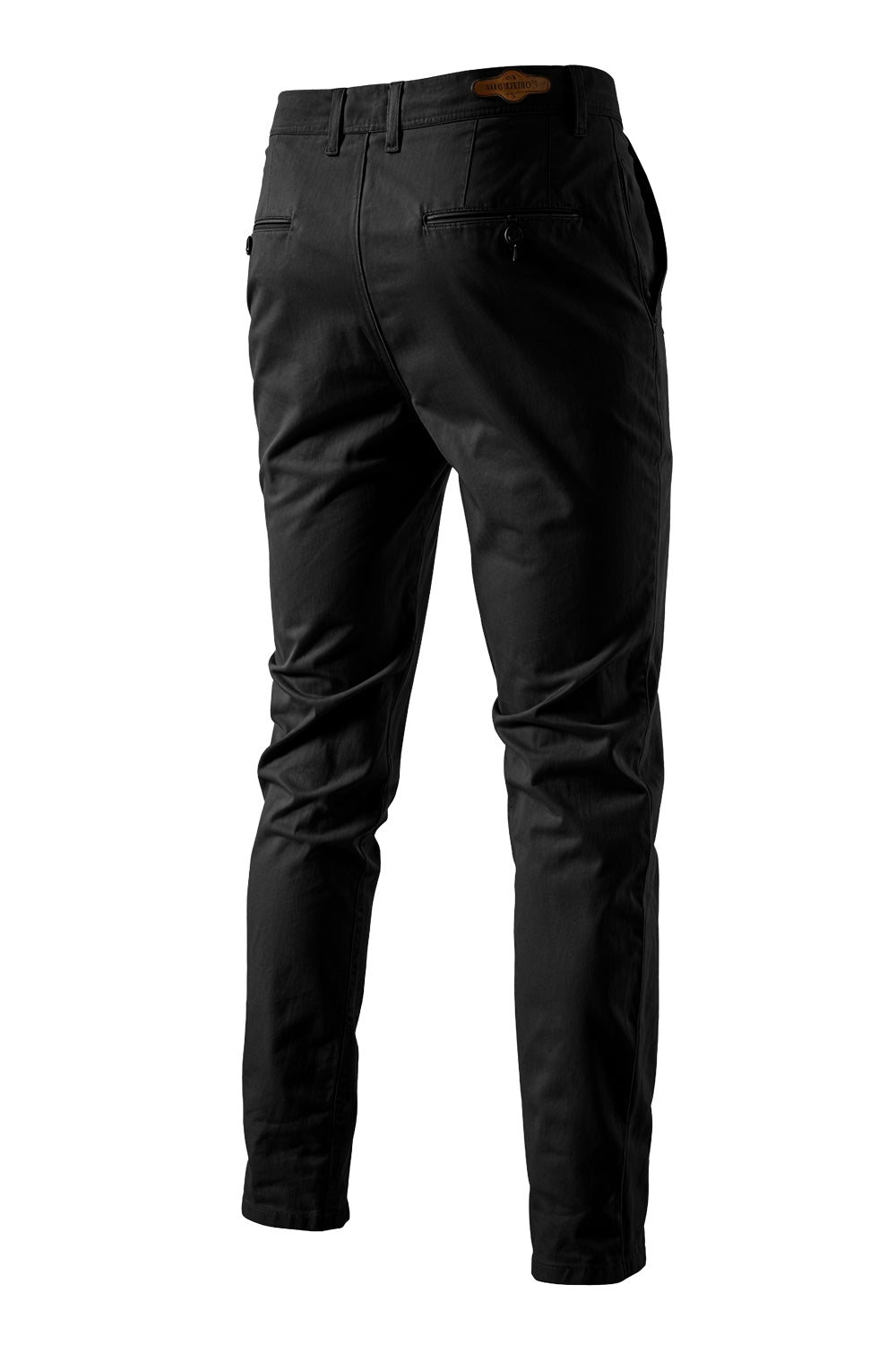 Straight Leg Chinos Trousers for Business Casual