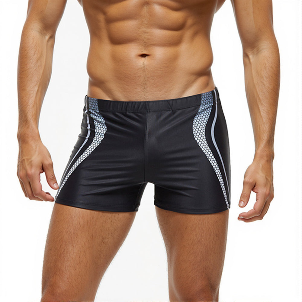 Men's Boxer Swim Shorts with Dot Prints