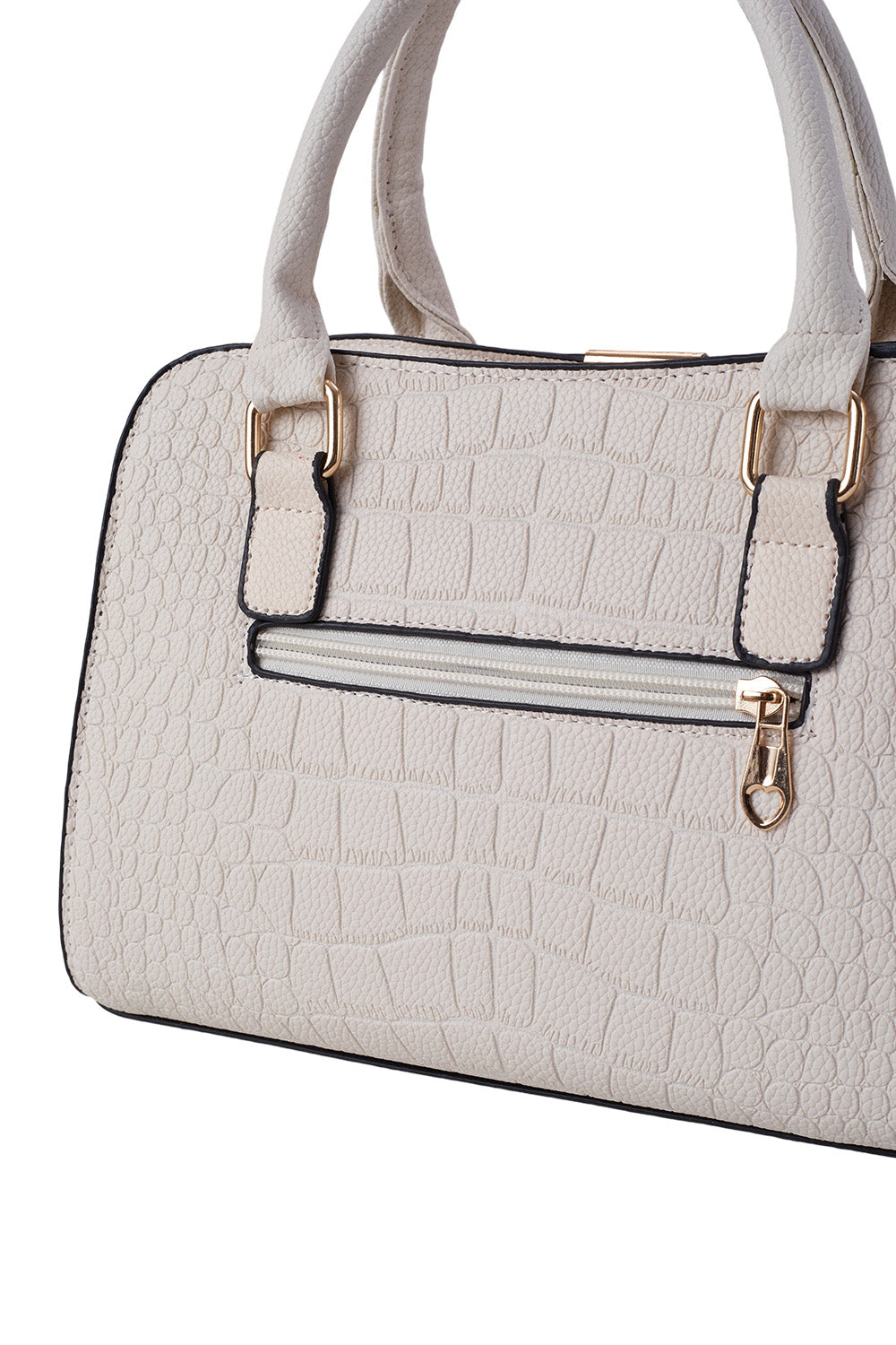 Fashion handbag with crocodile pattern design and PU material