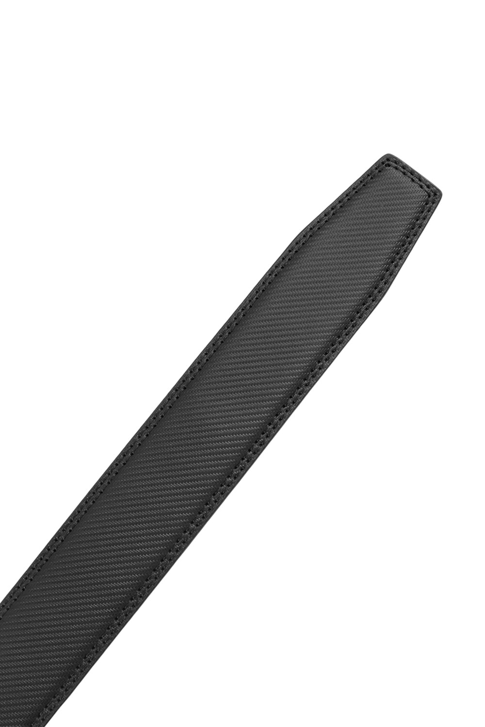 Automatic Buckle Belt with Small Mat Weave Pattern