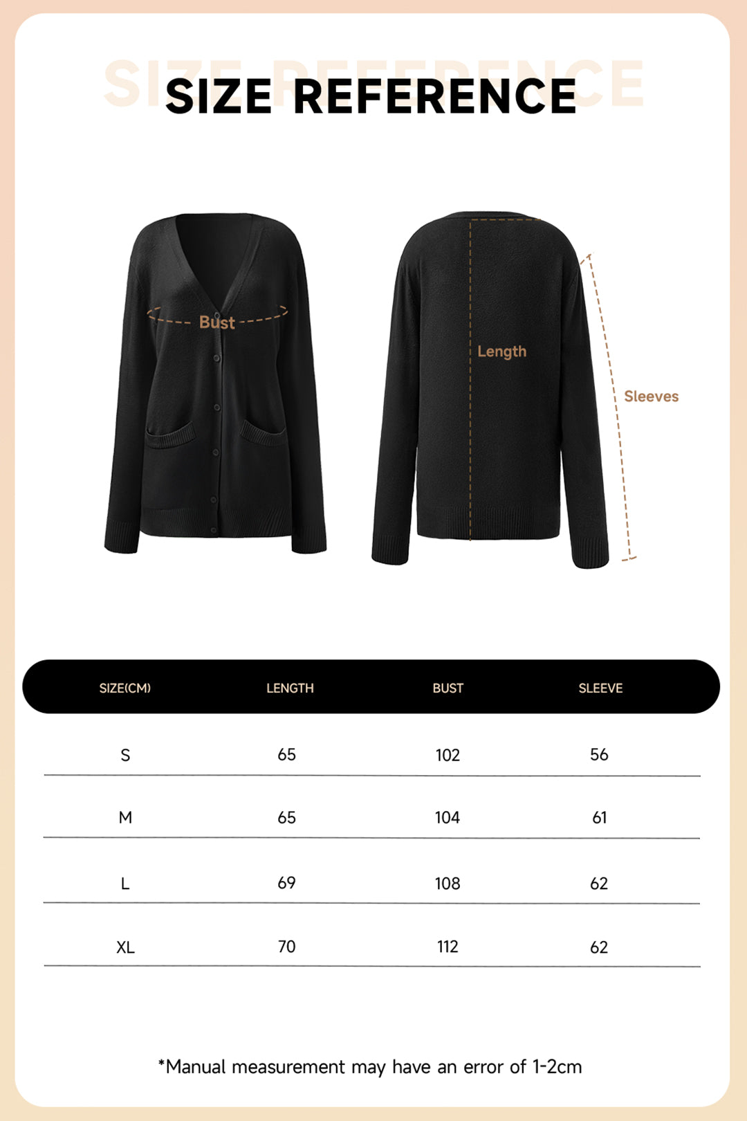 V-Neck Single Breasted Knit Cardigan