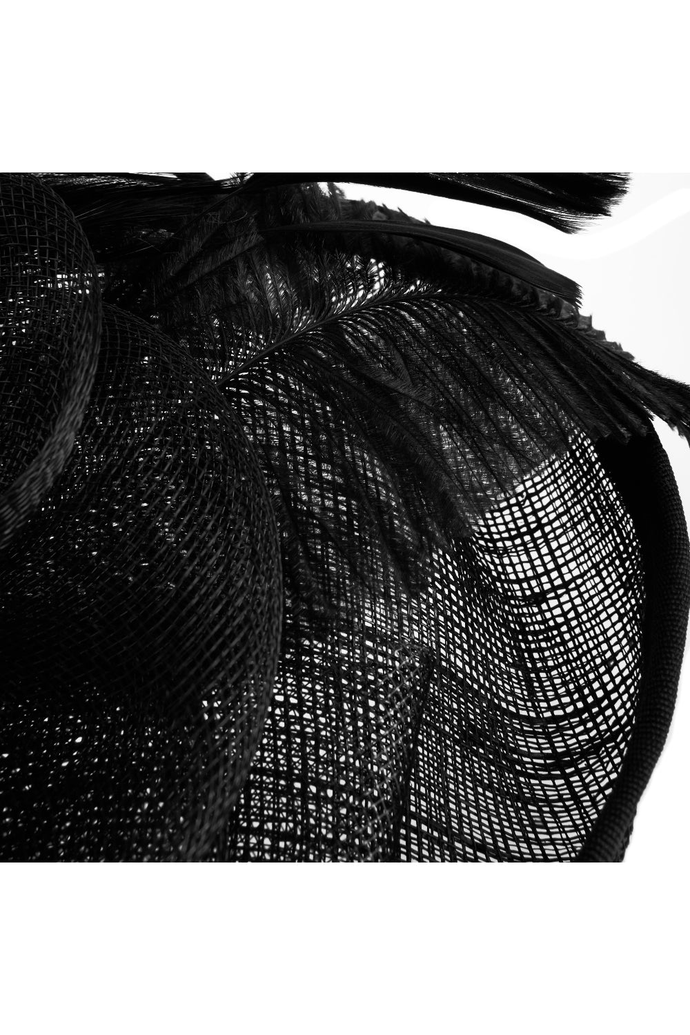 Feather Flower Mesh Fascinator