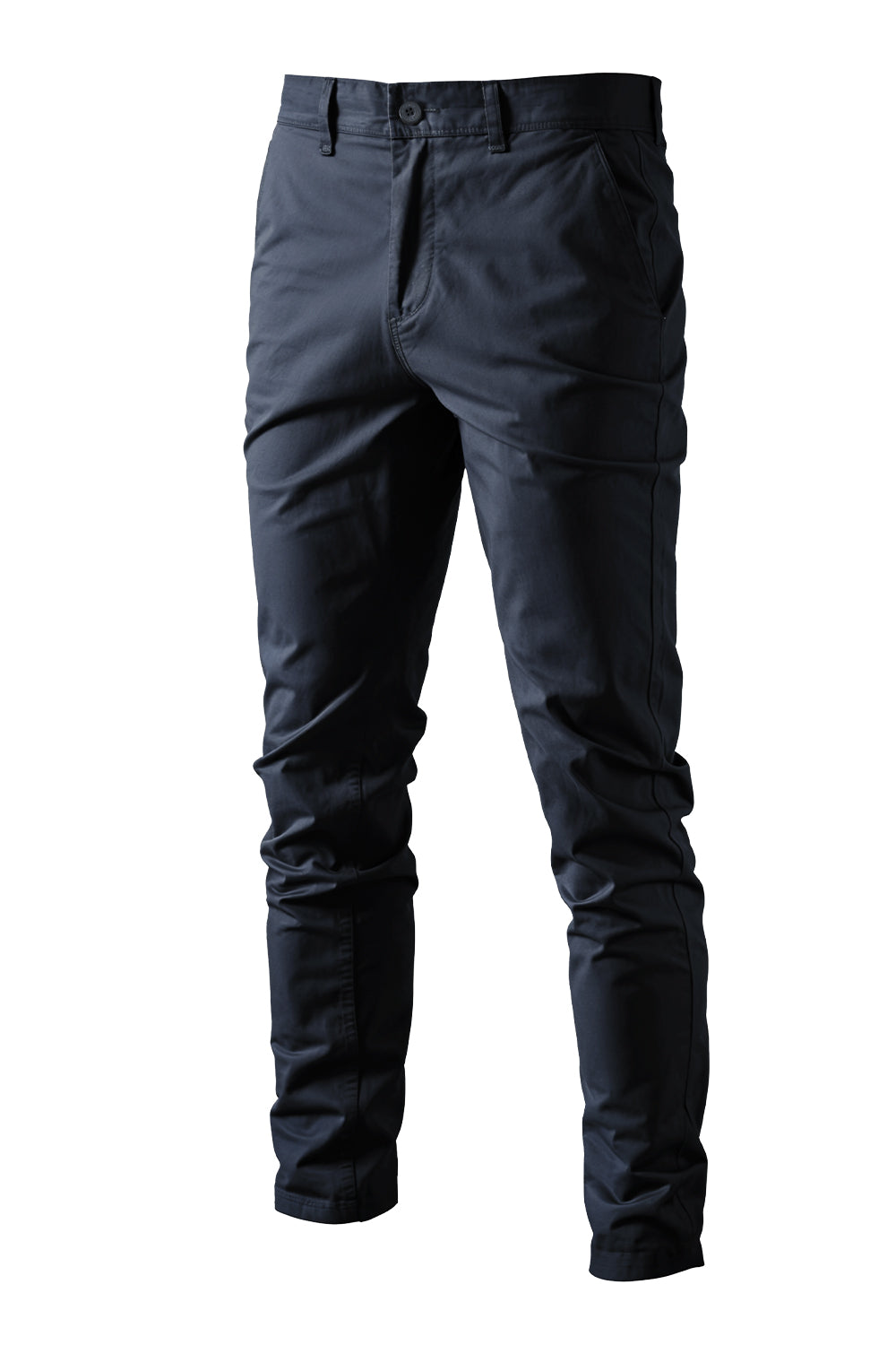 Straight Leg Chinos Trousers for Business Casual