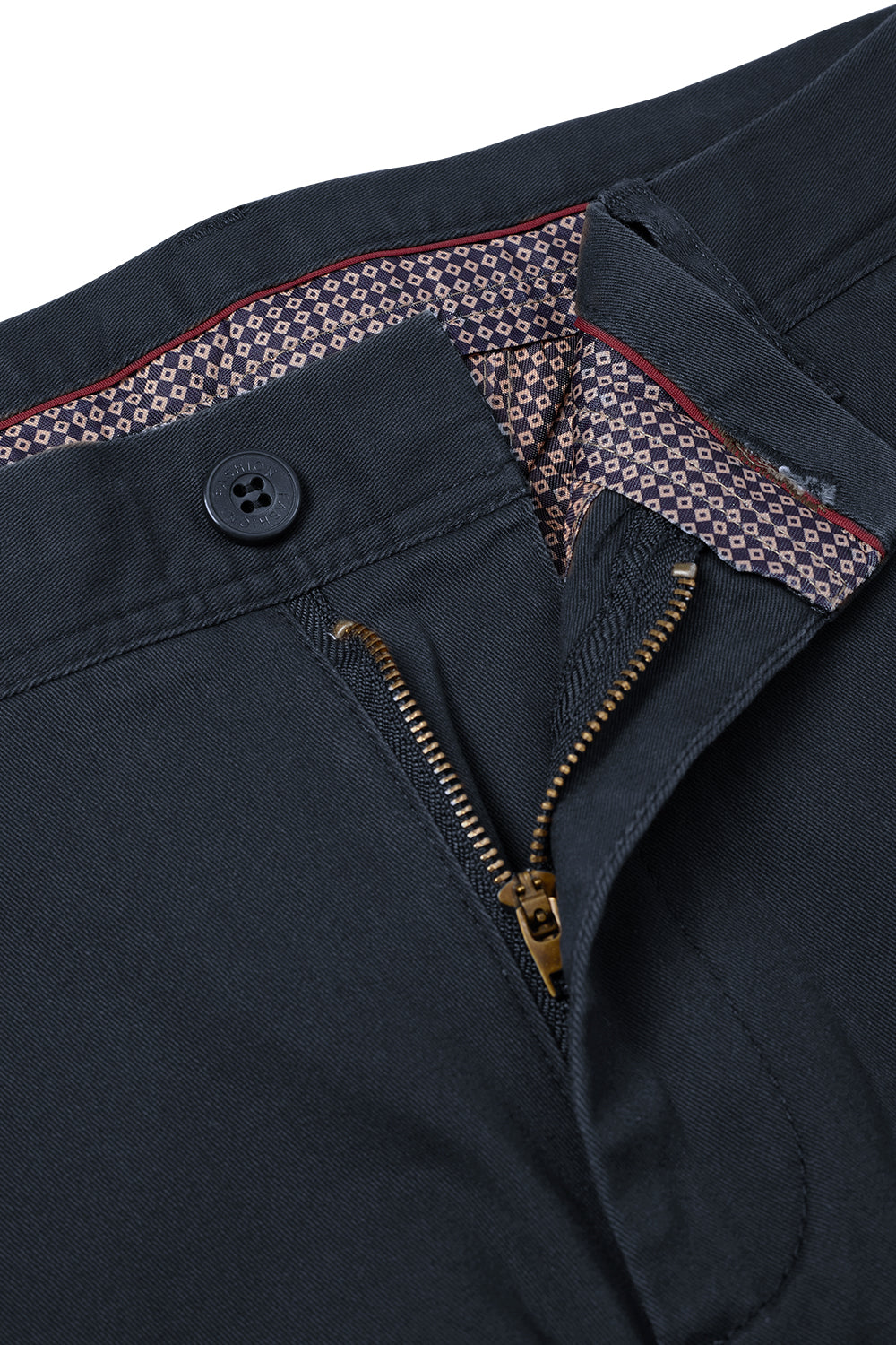 Straight Leg Chinos Trousers for Business Casual