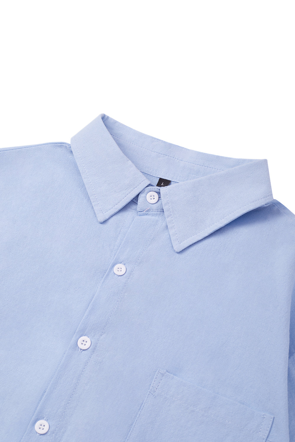 Men's Cotton Short sleeve Shirt in Solid Color