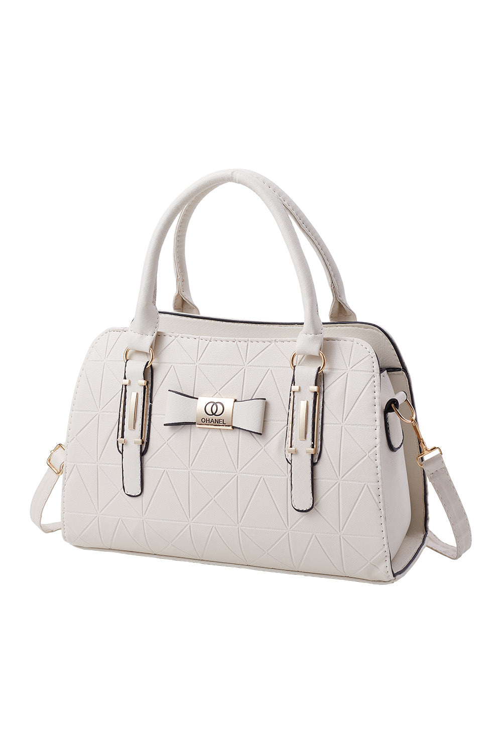 Bowknot Shoulder Tote Bag with PU Leather