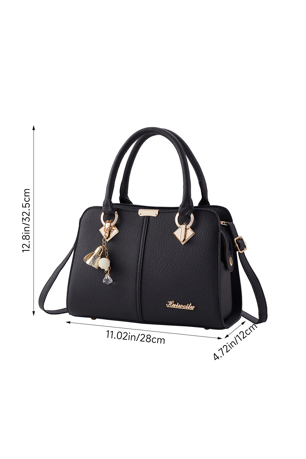 Fashionable Shoulder Tote Bag with Smooth PU Leather Material