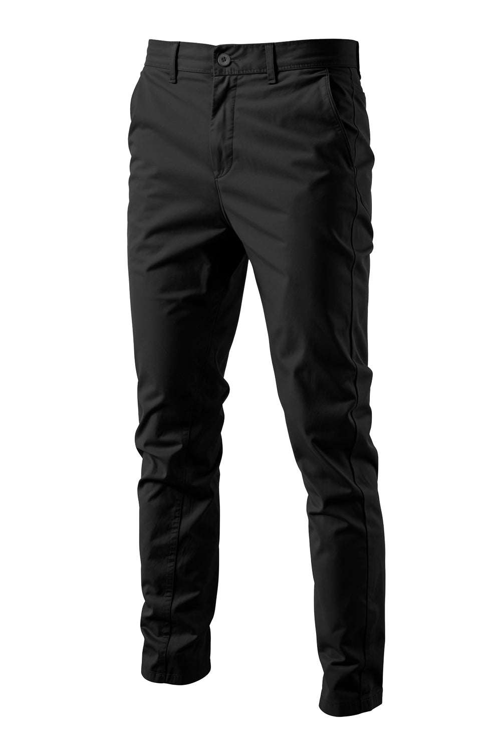 Straight Leg Chinos Trousers for Business Casual