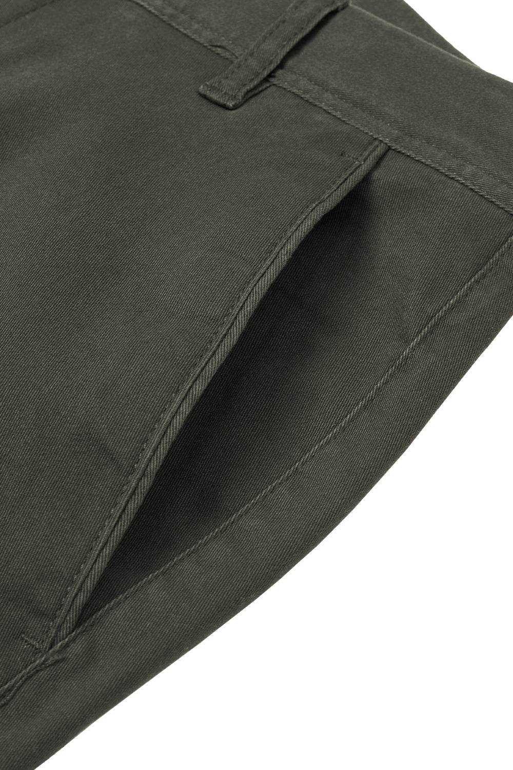 Straight Leg Chinos Trousers for Business Casual