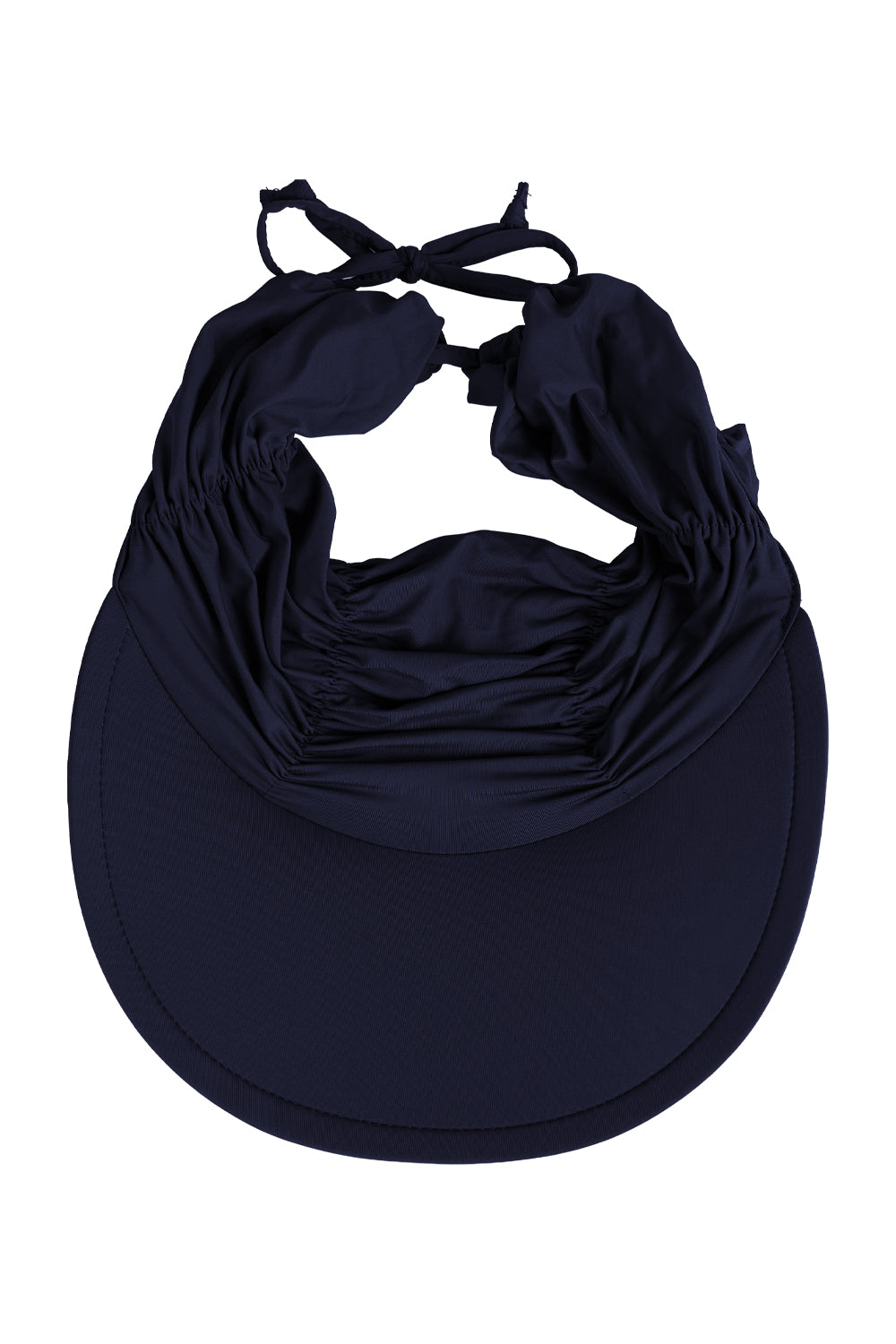 Portable Solid - color Sun Hat with an Open - top Design