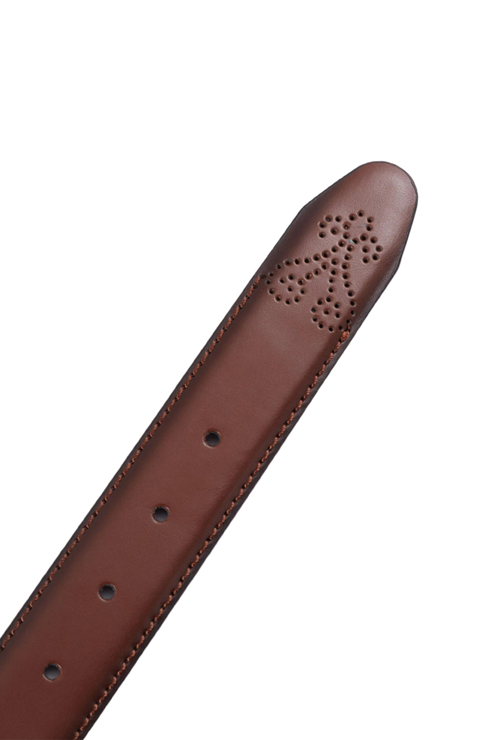 Embossed Belt in Brown, Business Casual Style