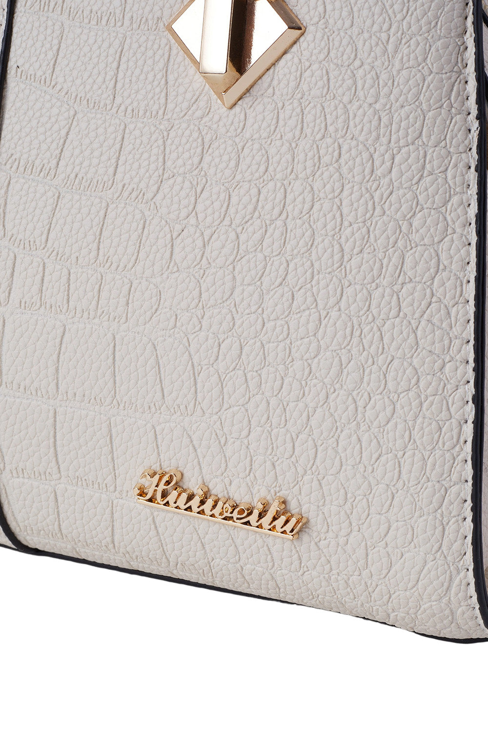 Fashion handbag with crocodile pattern design and PU material