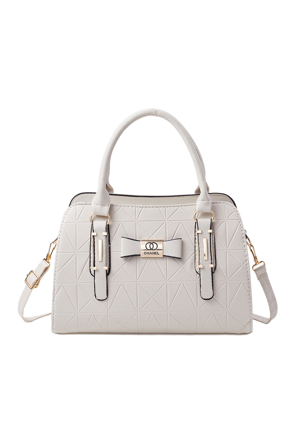 Bowknot Shoulder Tote Bag with PU Leather