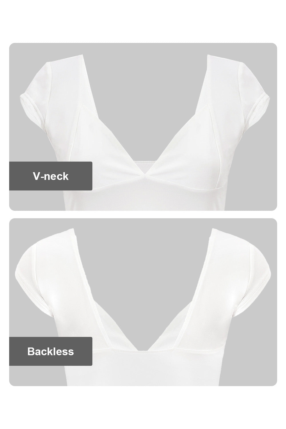 V - neck Sleeveless Top with an Open Back: Casual and Sexy