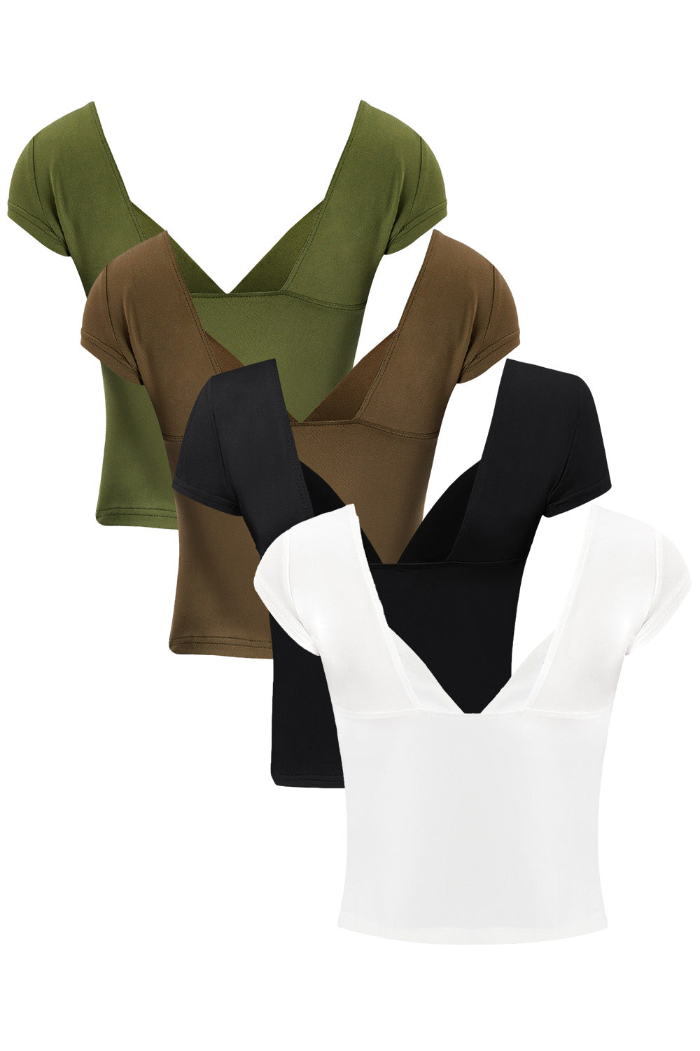 V - neck Sleeveless Top with an Open Back: Casual and Sexy