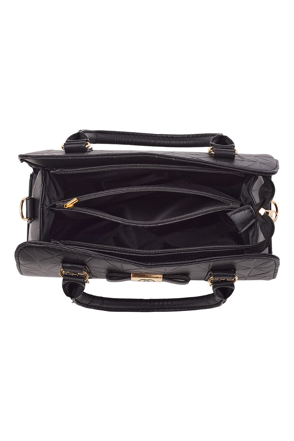 Bowknot Shoulder Tote Bag with PU Leather