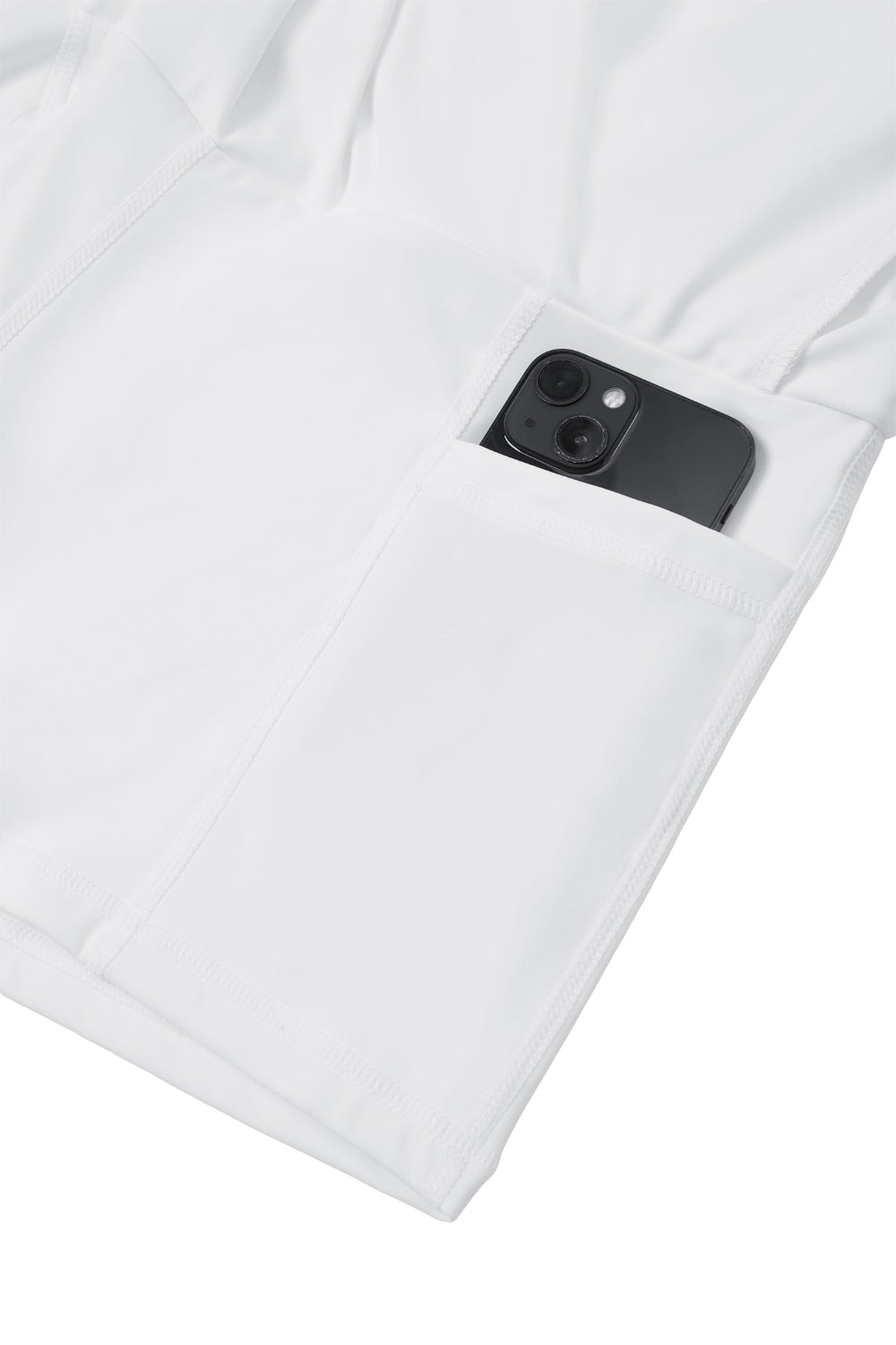 High - waisted Pleated Mini Skirt in Skort Style