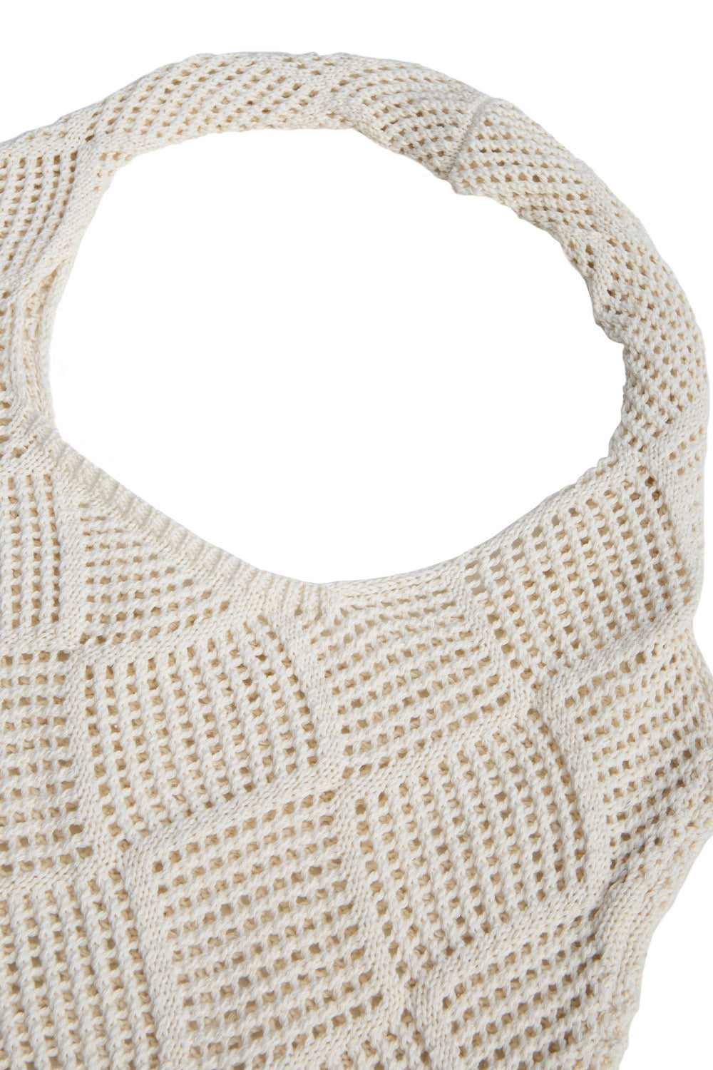 Knitted Shoulder Bag Hollow Tote Bag Handbag