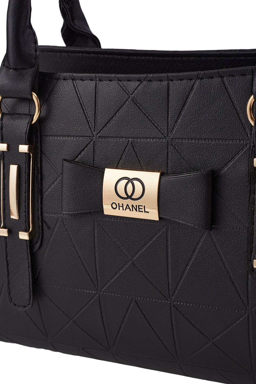 Bowknot Shoulder Tote Bag with PU Leather