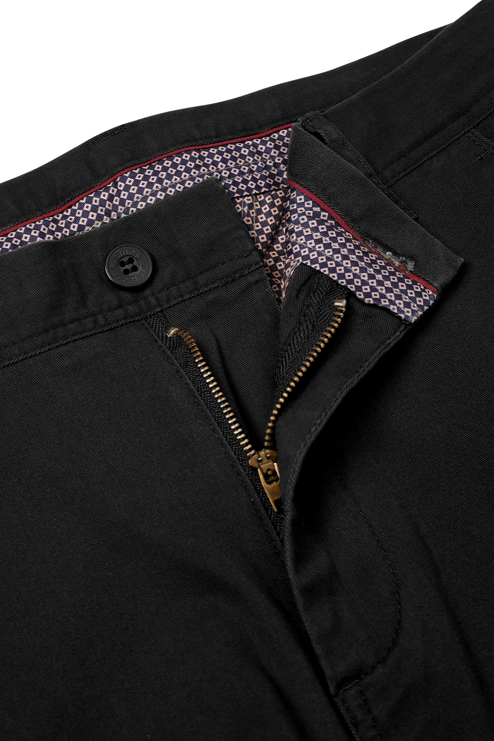 Straight Leg Chinos Trousers for Business Casual