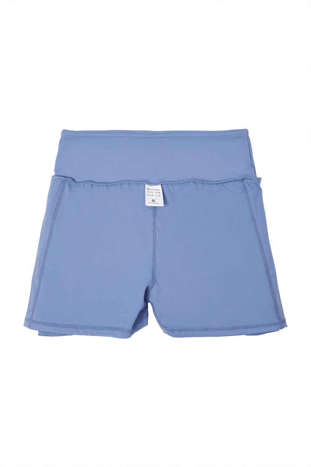 High - waisted Pleated Mini Skirt in Skort Style