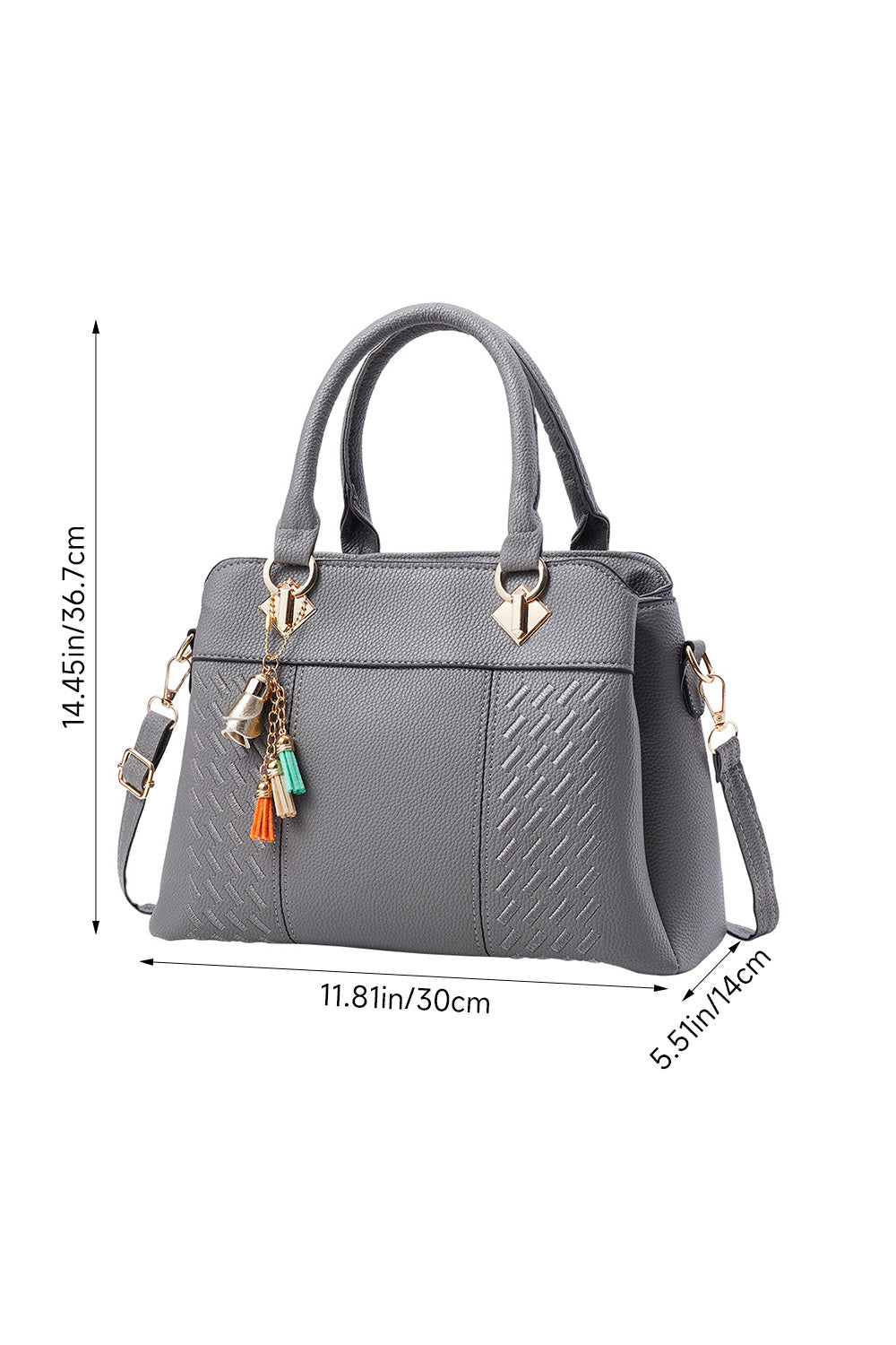 Large-capacity Tote Shoulder Bag with PU Leather