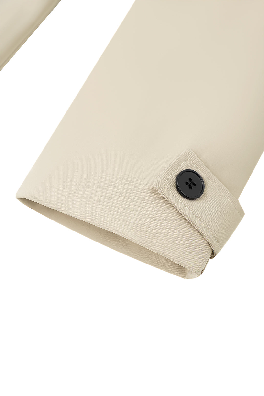 Short Length Khaki Trench Coat in Khaki